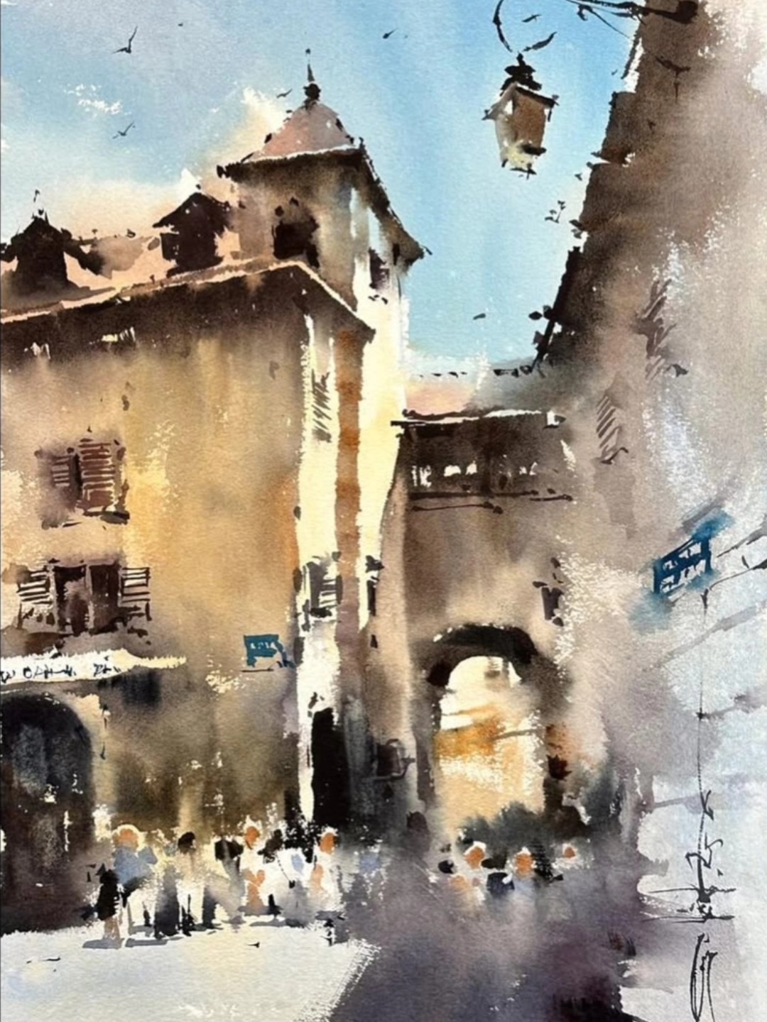 Absolutely fantastic cityscape by our master instructor @michaelsolovyev. Can't wait to see what he paints for us in Pondicherry coming December during our workshop tour in India.
Intrigued?
If a beautiful coastal town, with french colonial and local Tamil fusion architecture, food and culture speaks to you, come join us from 06-13 December on a painting holiday like no other!
To find out more, DM us at @travelsketchlove or visit our website travelsketchlove.com and we will send you the details.
#workshopsinindia #MichaelSolovyev #watercolourholidays #watercoloreorkshops #paintingholiday #PondicherryWorkshop #pondicherry #watercolortour #watercolormasters