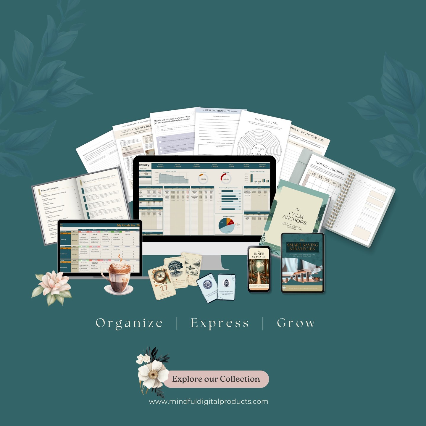 πΈ Welcome to Mindful Digital Products! πΈ
We're thrilled to embark on this journey of mindfulness and organization with you. Our digital products, ranging from personalized journals to innovative planners and spreadsheets, are designed to inspire, help and foster personal growth.
What does mindfulness mean to you? Share in the comments below! π
Stay tuned for our upcoming website launch, where we'll bring you a collection of tools tailored for your everyday needs - from financial organization to spiritual wellness.
Let's organize, express, and solve everyday problems together!
#mindfulliving #mindfulness #digitalorganizing #personalgrowth #MindfulDigitalProducts #digitalplanners