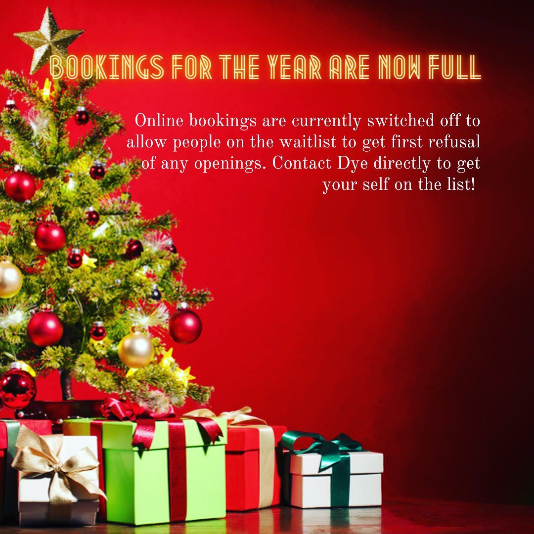 Full for the year!
After a crazy return post covid bookings up till Christmas are now pretty much gone!!😱 Contact me directly to get yourself on the waitlist. I’ll log what you’re needing, preferred times and days and will contact if by stroke of luck something comes up✨