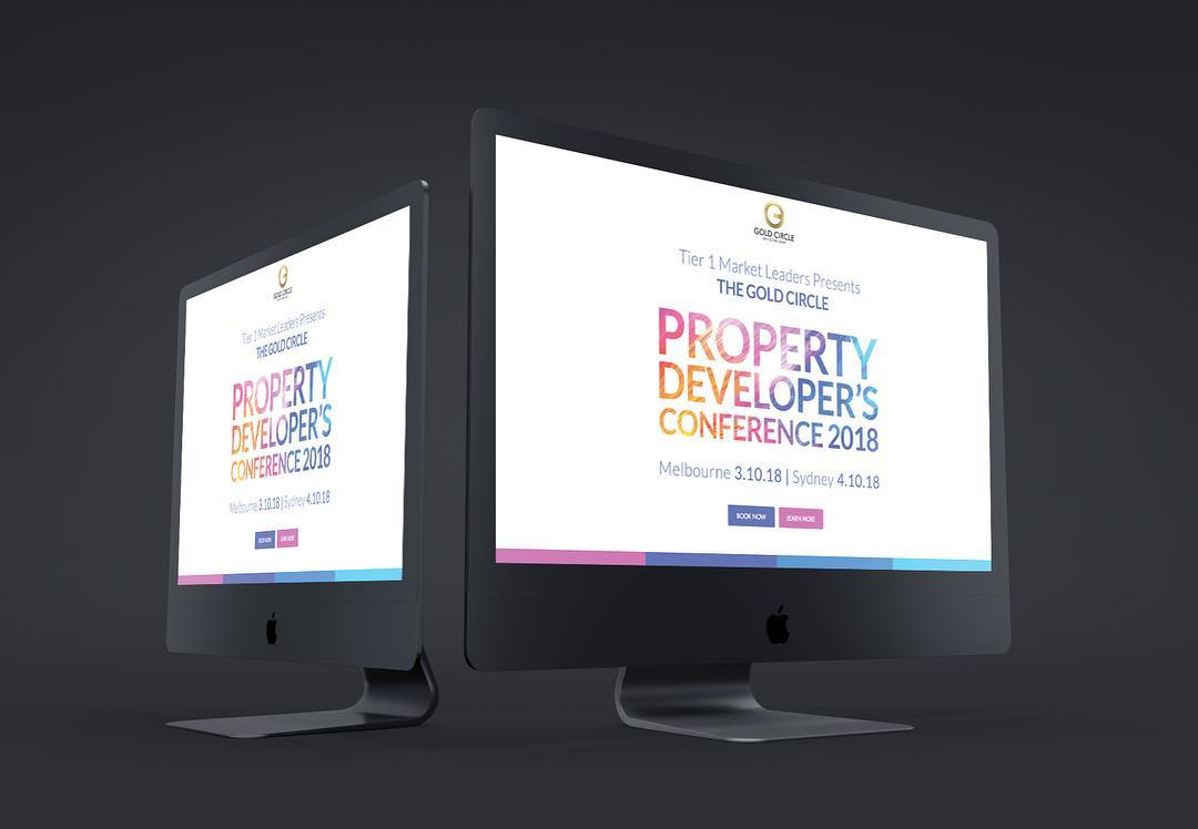 Website Design for Property Developer's Conference 2018 #webdesign #websitedesign #realestate #conference #websitedesigner