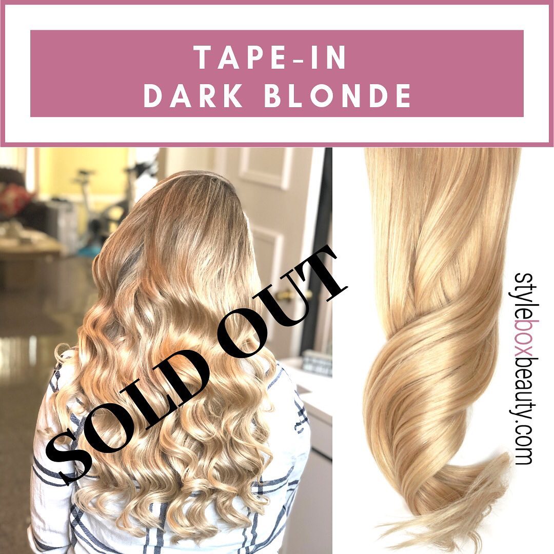 ***SOLD OUT*** #darkblonde in our #tapeinextensions we are trying to restock as quickly as we can! Thank You for your patience and most importantly for supporting our brand as we work hard to provide TOP QUALITY Hair!! #styleboxbeauty #hairextensions #remyhair #humanhair #naturalhair