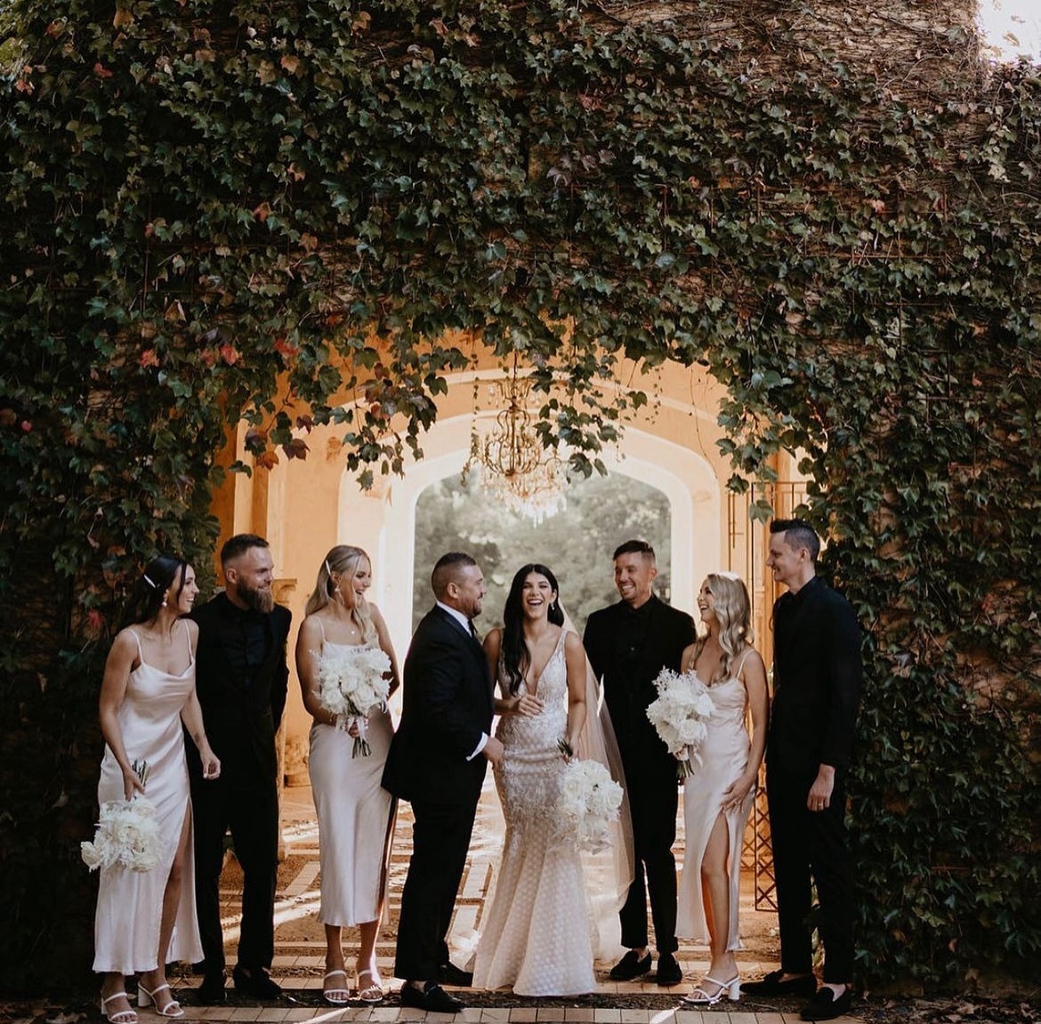 Tahnee and Ryan @deuxbelettes an u forgettable day of love and style. Photo by @ivyroadphotography florals by @floralsandco