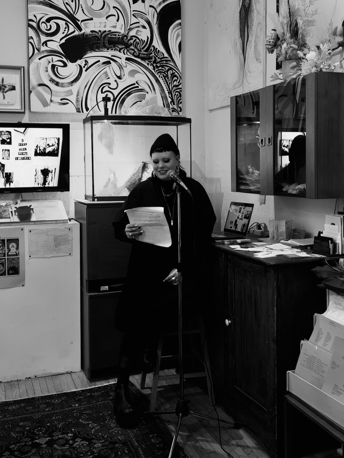 Thank you to everyone who came out to the BE/HEALING reception at Someone Editions!
It was wonderful to present Olivia Mae Sinclair’s work and see visitors engaging with the pieces, physically and emotionally 🖤
A huge thank you to @oliviamaesinclair for creating such incredible work and for being so involved in every step of the process, and to @designtofestival for supporting the exhibition.
For those who missed it, there are still pieces available for purchase—DM us or visit our website to arrange a studio visit (link in bio)!
#DesignTO #DesignTO2026 #torontotextiles #fiberart #screenprinting
