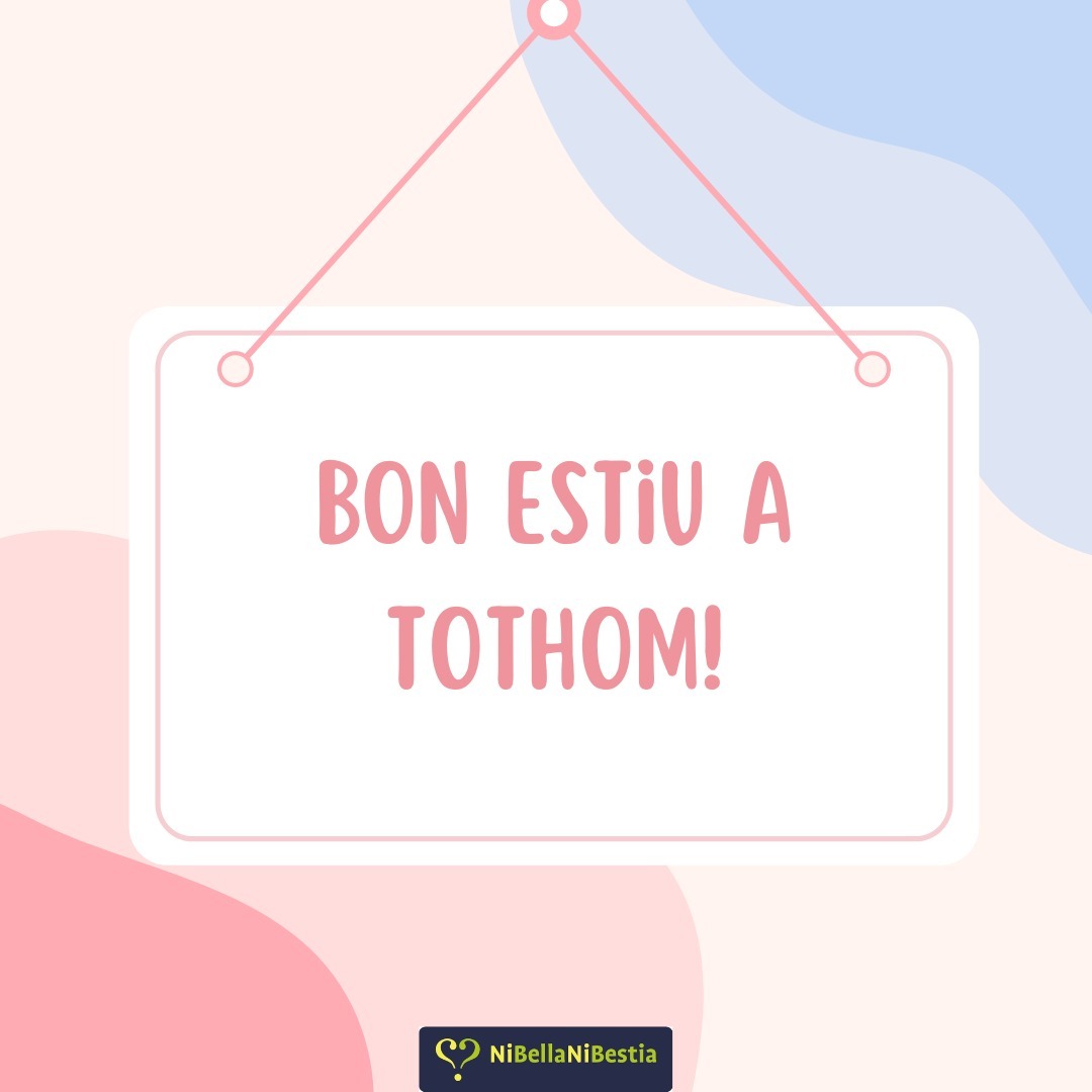 Ni Bella Ni Bèstia finalitza el curs de tallers 2023/2024! Agraïm molt la participació dels recursos que ens heu contactat per a realitzar aquestes activitats. De totes maneres, no marxem de vacances! Ni Bella Ni Bèstia segueix disponible pels espais individuals de psicoteràpia i per rebre correus electrònics i trucades de cara a planificar tallers pel curs vinent. Bon estiu!