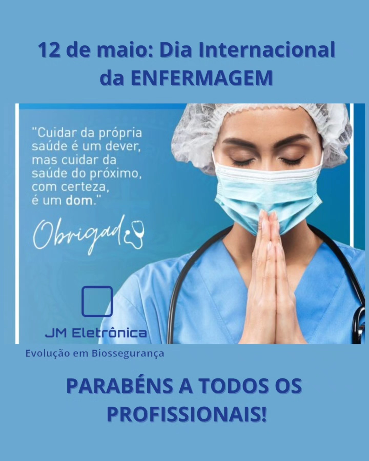 Parabéns a todos(as) os(as) profissionais de saúde que se entregam diariamente a tão nobre missão!
#enfermagem #diadaenfermagem #enfermeira #enfermeiro #saúde #biossegurança #esterilização #autoclave