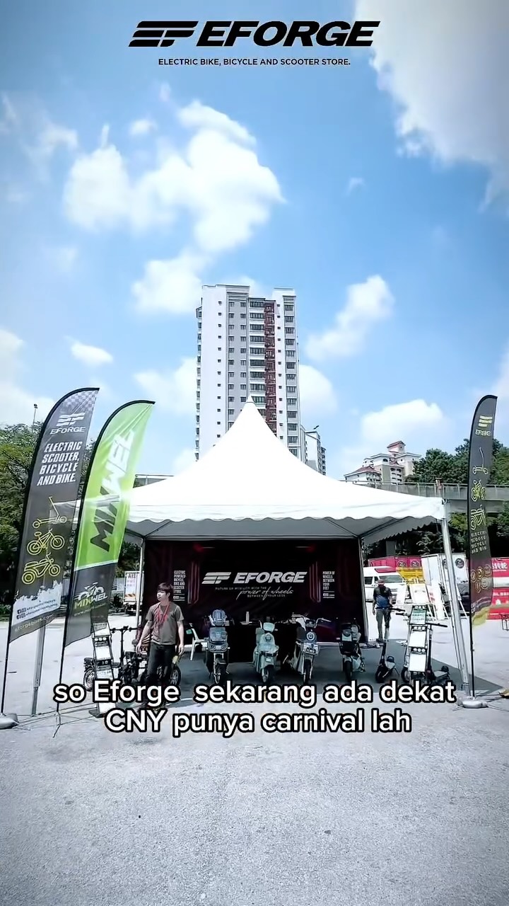Mari ONG ้ฉฌney COME is calling ๐งงโก
EFORGE will be there!
๐
30 Jan โ 8 Feb
๐ Stadium Bukit Jalil, Carpark B
Exhibition + Bazaar
CNY goodies โข Food โข Entertainment โข Electric Wheelers
Organised by My Eat Kaki Malaysia ร iFood Expo ร Hello Market ร Wohoo Market
Come makan, come jalan, come power up.
#eforge #eforgebikes #MyEatKaki #hellomarket #wohoomarket ifoodexpo escooterlife ecofriendly urbanmobility electric emobility electricscootermalaysia electricscooterlife electricscooterselfbalancing electricscooterfun electricmobility miniwheels minimobility electricbicycle ebike ebicycle electricbikeshop