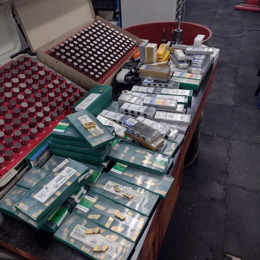 Carbide inserts we snagged from the other shop going out of business. @harryboomer