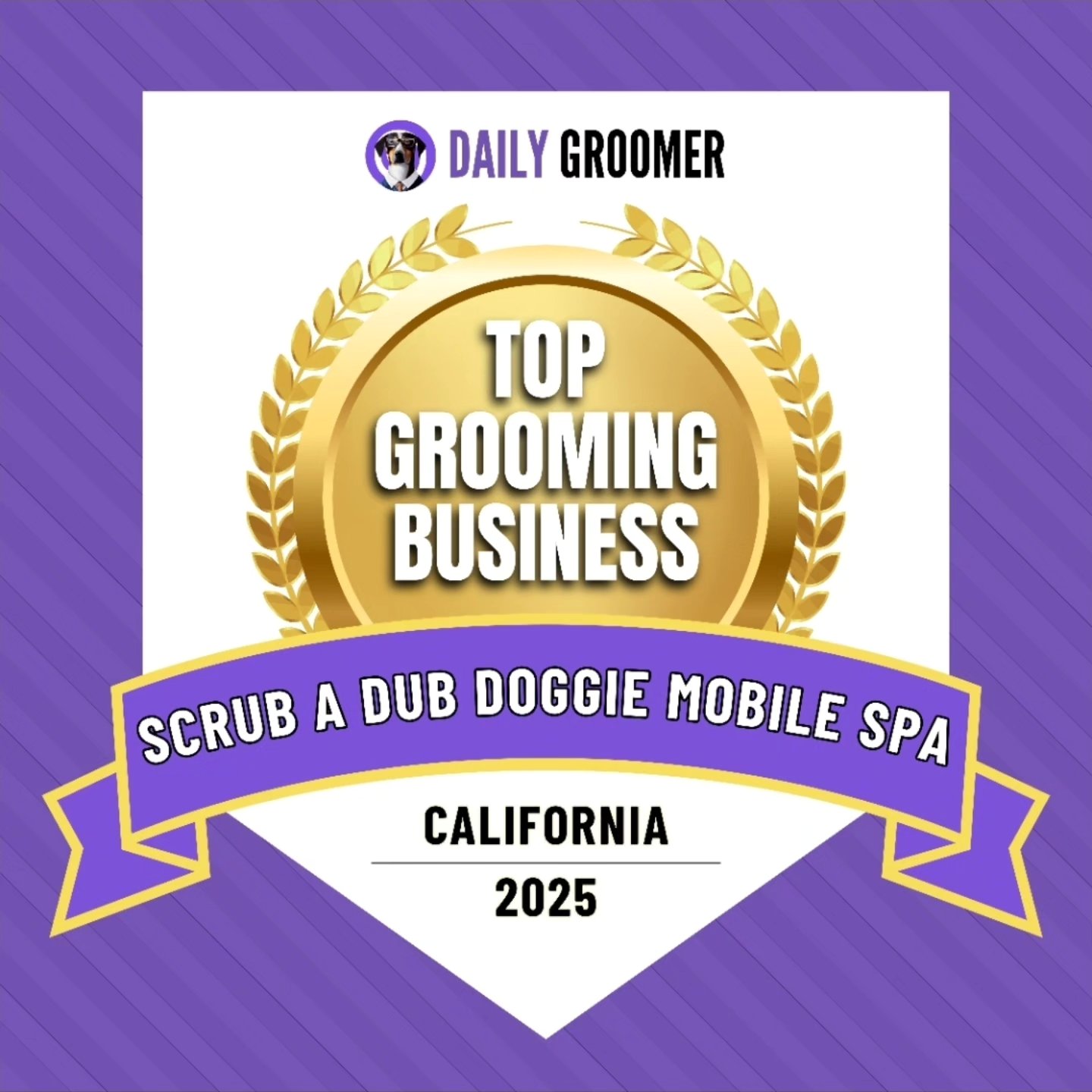 2 years in a row, baby!! We are proudly one of the top grooming businesses in California for 2025! Thank you to all our clients and pets. We love you all #californiapetgrooming #socalpetgrooming #californiadoggrooming #socaldoggrooming #socalmobilepetgrooming #mobilegroomingsfv #mobiledoggrooming
