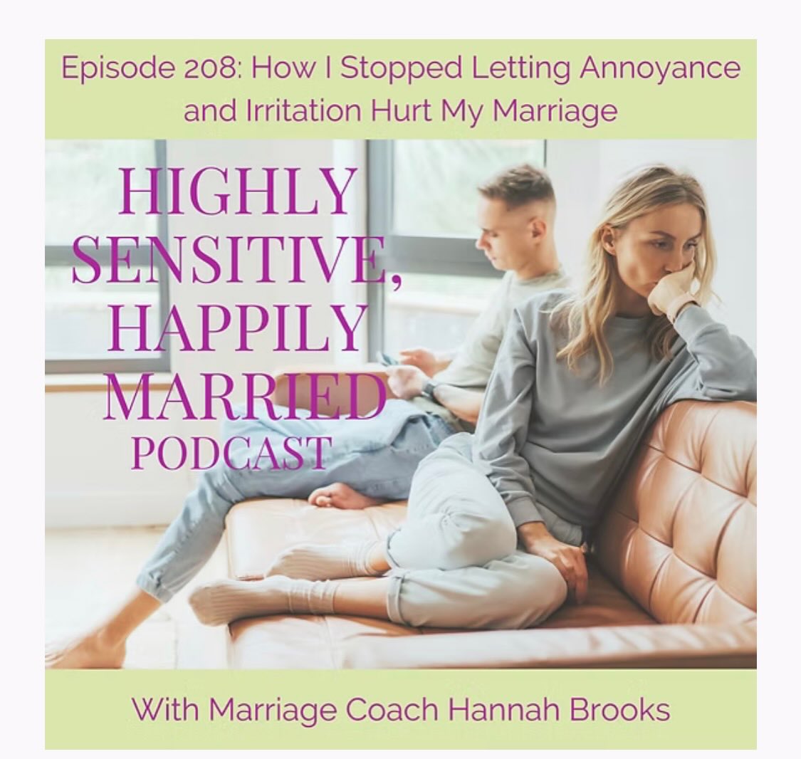 Ever thought, “Why is everything that my partner’s doing bothering me lately?” or, “Does this mean something is wrong with us?” If so, I’ve been there too, and this episode is for you.
In it, we explore why feeling irritated in your relationship doesn’t mean anything is wrong, how chronic stress and dysregulation fuel annoyance, how I personally stopped letting annoyance and irritation hurt my marriage, and what you can do to shift out of irritability and reactivity and back into connection in your relationship.
Drawing from my own experience in my marriage – and nervous system science – I share how I learned to stop letting irritation and reactivity damage my relationship, and how you can do the same.
In this episode, you’ll hear 5 tips to shift out of irritation, aggravation, or annoyance, as well as:
👉Why annoyance is a normal part of healthy relationships
👉How to stop making irritation mean something is wrong
👉The connection between stress, your nervous system, and relationship tension
👉Simple ways to regulate yourself and soften reactivity
👉How to rebuild warmth and appreciation with your partner
This episode is especially for highly sensitive people and anyone who feels overwhelmed, reactive, or disconnected in their relationship.
It will help you use any annoyance, irritation, and reactivity that comes up as the spark that can actually guide you back to your most connected, loving place in your relationship.
#annoyance #irritation #irritated #annoyed #aggravation