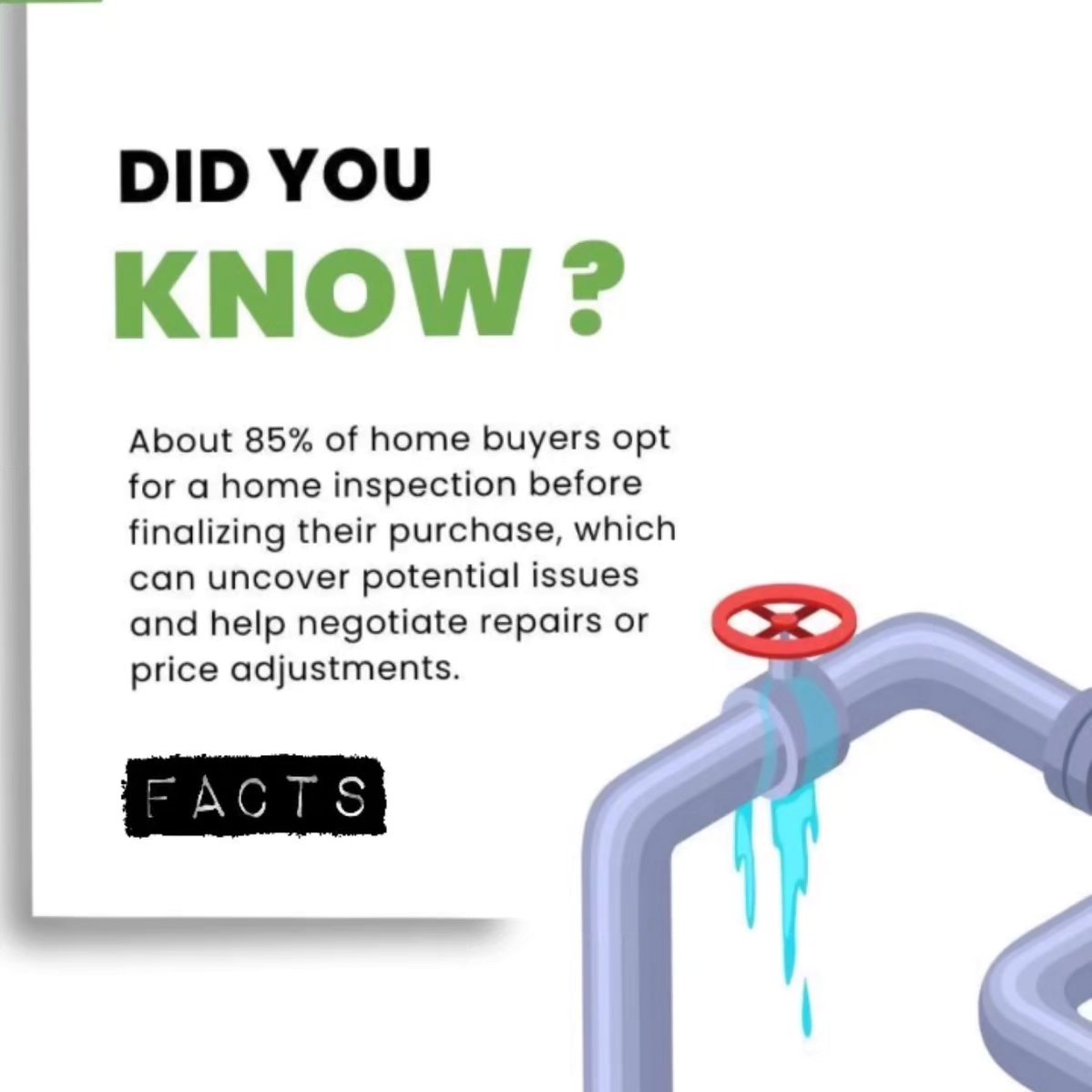Home inspection can help you make a sound decision before buying your home. Call us for a consultation if you have any questions.@inspect360homeinspections #homeinspection #safetyfirst