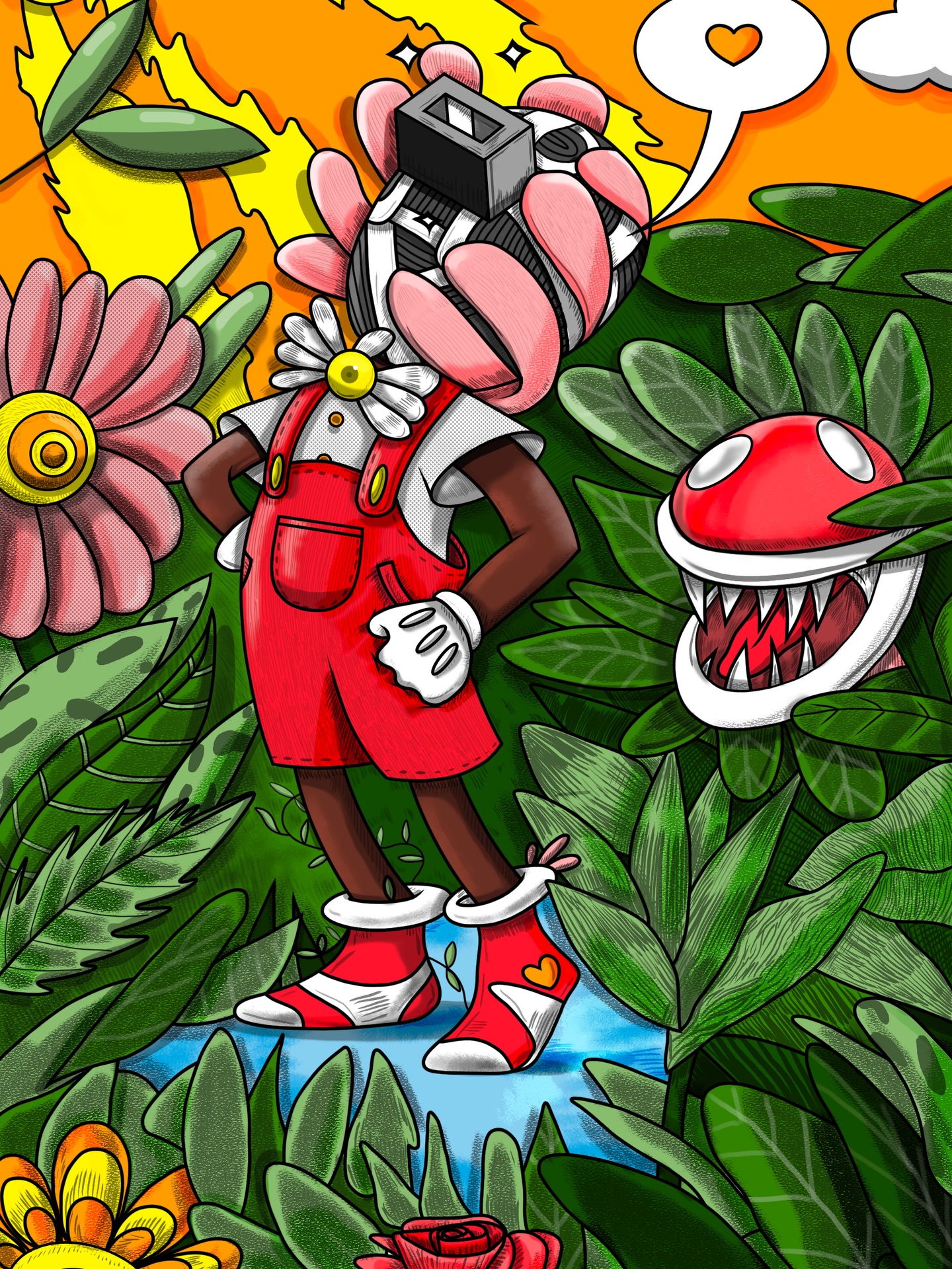 Untitled (2026) πΉ β¨ this is from an old sketch, which was inspired by @mrkensho , @jamesjeanartβs characters, @kaylamay_artβs black child magic and Super Mario.
Created with my XP tablets and Adobe Photoshop 2026 @adobelive @adobeuk @adobecreativecloud @photoshop
#MrKensho #digitalart #photoshop #adobe