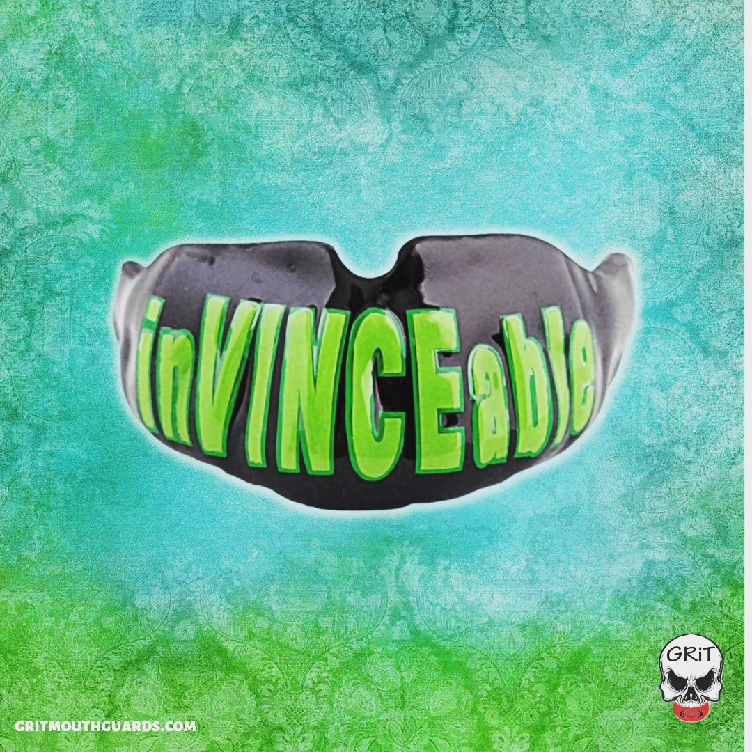An inVINCEable custom mouthguard. Design yours! Visit www.gritmouthguards.com. #gritmouthguards #mouthguards