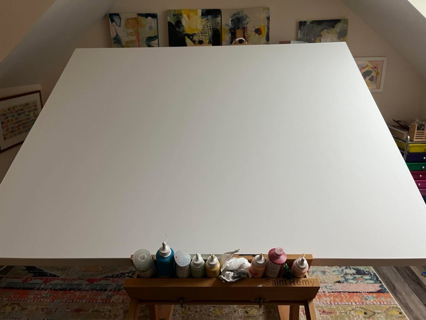 A 5x7 canvas— OMG now that I have it I will have to get painting. Stay tuned everyone