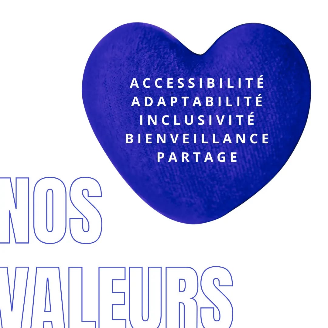 Nos valeurs 💙
Accessibilité
Adaptabilité
Inclusivité
Bienveillance
Partage
#yogapourtous