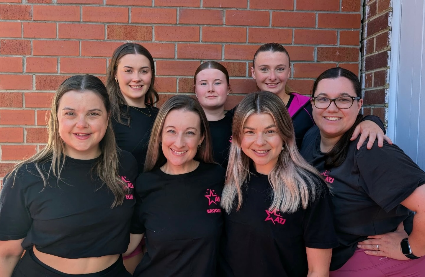 The ATJ team ✨ We are SO excited to get back to the studio next week! 🖤🩷