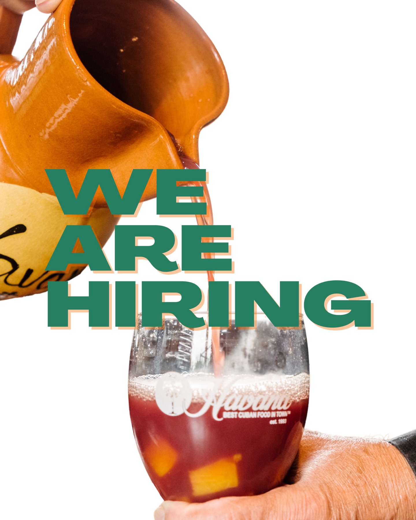 Now hiring SERVERS 🍽️
If you love hospitality, teamwork, and fast-paced service-Havana is the place. Family-owned & community-driven since 1993. 👉 Apply via link in bio #havanacubanfood