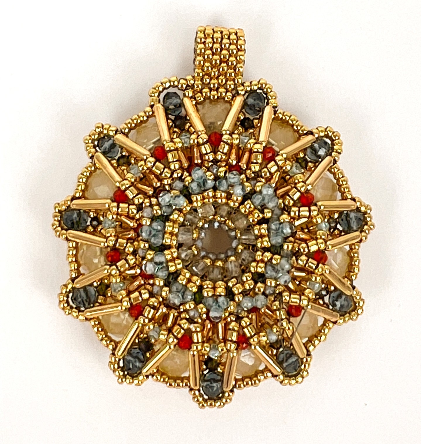 Enjoy our new product: "Mosaic of Elements" Sunburst Pendant!
Check it out now