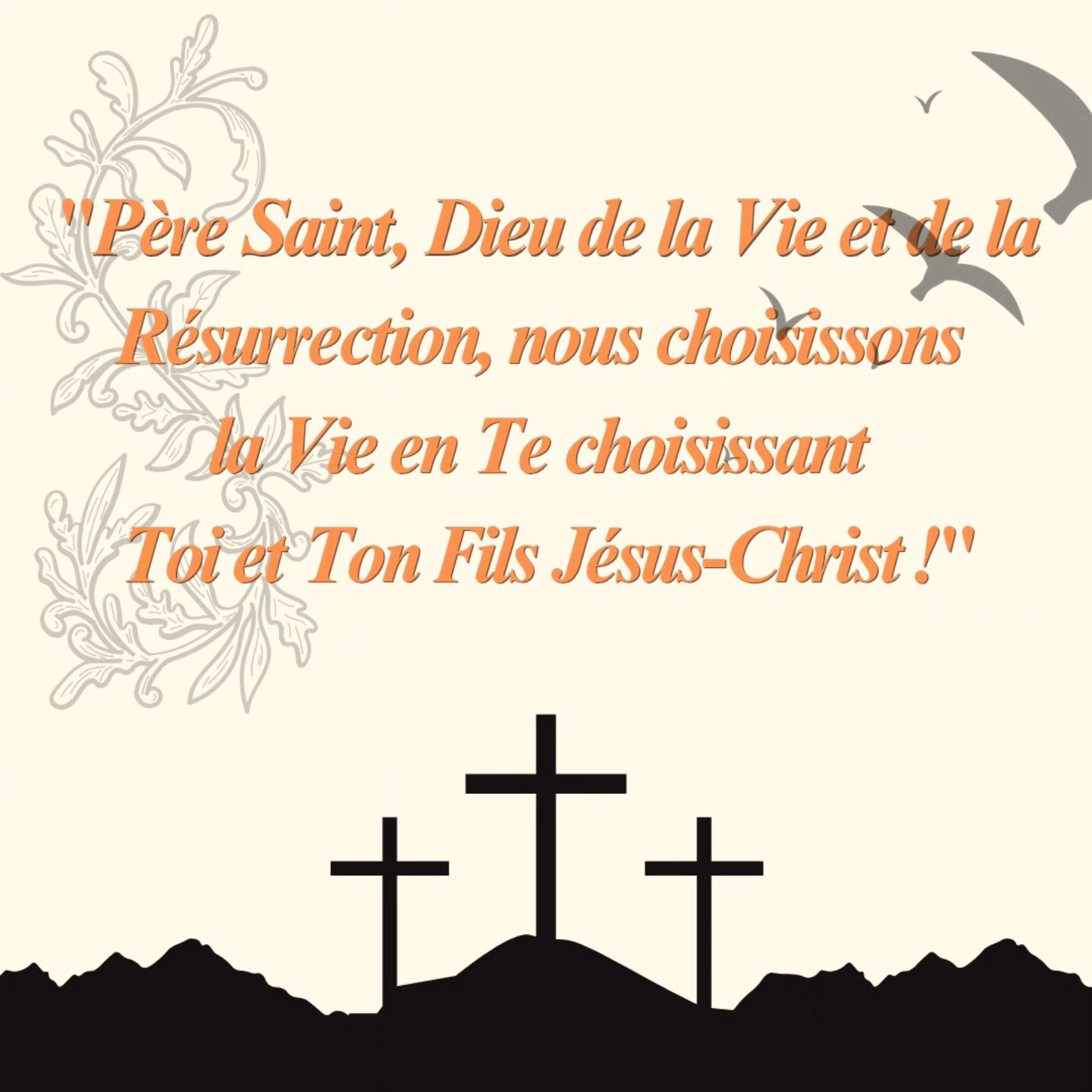 "Père Saint, Dieu de la Vie et de la Résurrection, nous choisissons la Vie en Te choisissant Toi et Ton Fils Jésus-Christ ! "
Amen 🙏🙏🙏
#priere #priencore #louange #bibleverse #bible #foi #foichretienne #dieuestamour #dieuestfidèle #dieuestgrand #dieuestpuissant #dieuestjuste #vie #resurrection #pere #saint #jesuschrist