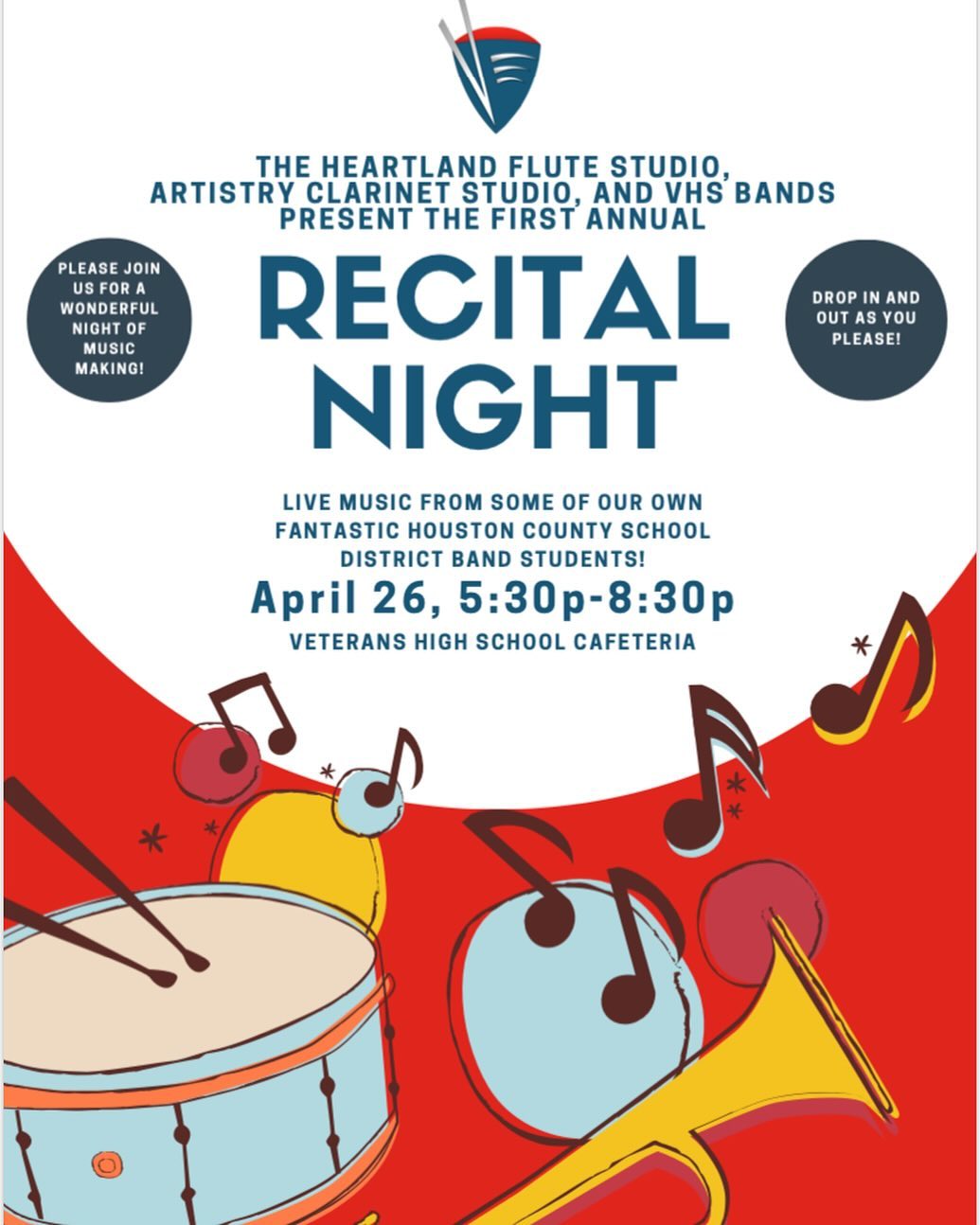New this year, we are hosting our first ever recital night! Please join us this Friday evening for a night of music and merriment!