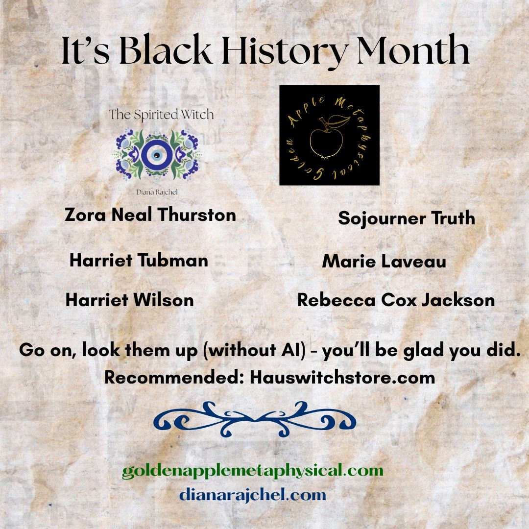 It's Black History Month - let's celebrate by learning about more than just what makes us comfortable. Visit https://hauswitchstore.com/blogs/community/black-mystics-of-history to learn about some major players in black and spiritual history in the United States.
