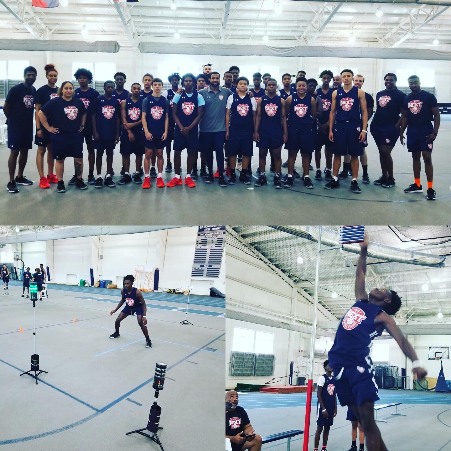 Athletic Combine Testing is not just for the pros! Young talent on the rise at Georgetown Preparatory School in Rockville MD this past weekend @jrnba thanks to @underarmournext and the @nba @bamtesting #testlikeapro
