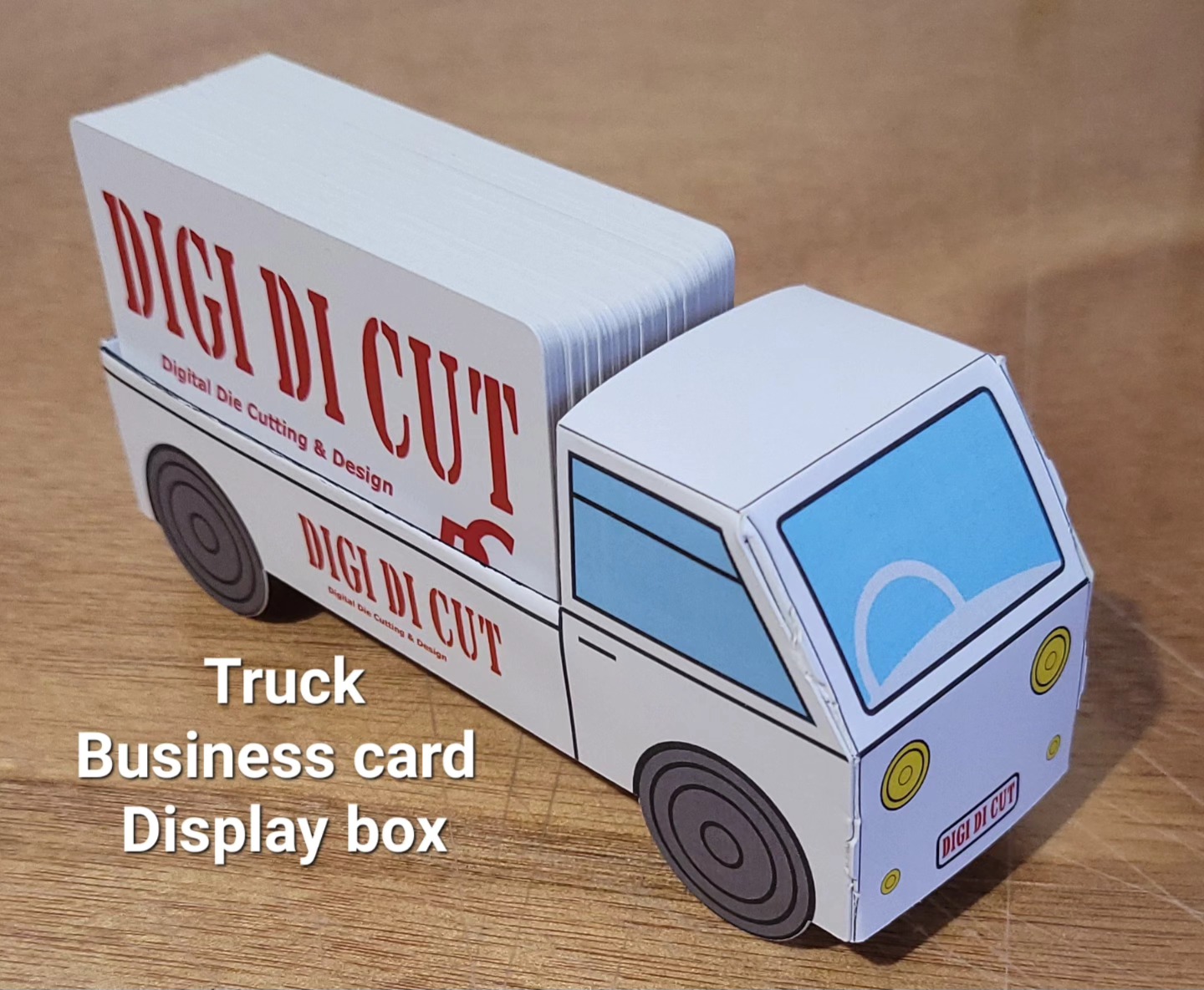 Truck Business card display box for more information contact digidicut.co.nz