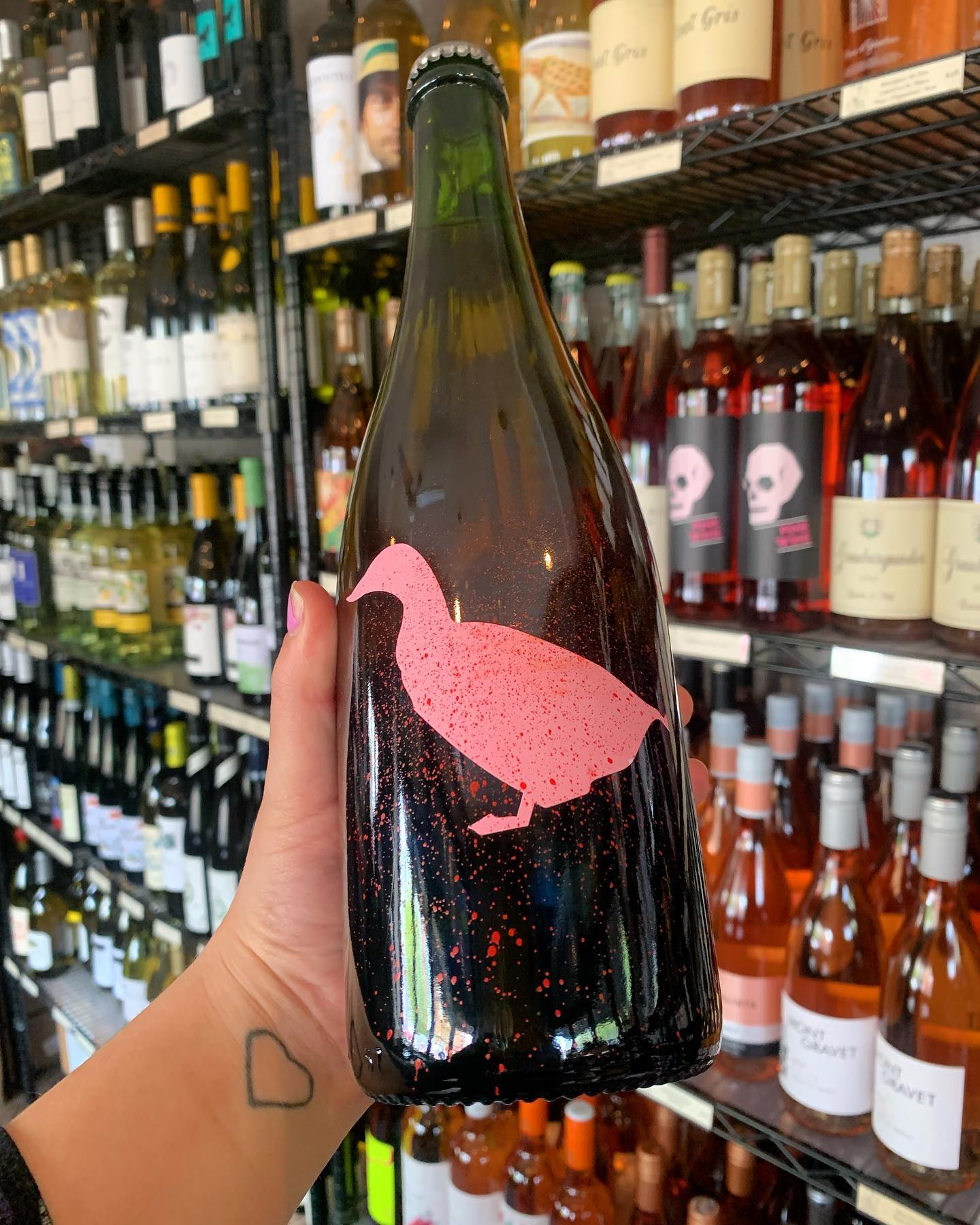 Some of our #favorite Rosé from @joao_pato_aka_duckman 🦆 snag a bottle in the shop or via delivery from @quicksipdelivery #wineswelove #spring #rosé #roseallday #duckman #phillywine #philly #sixers #joelembiid