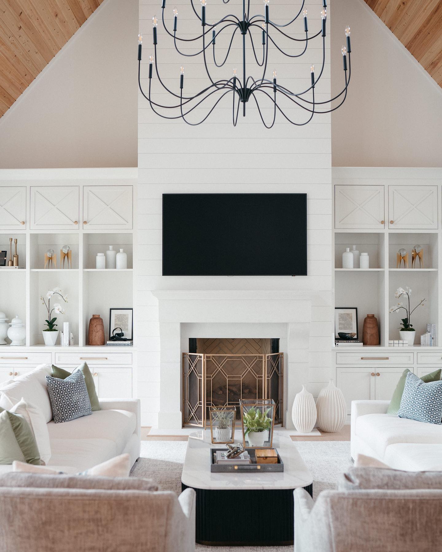 We know this room will hold lasting memories for our clients! Our team worked long hours to see this beautiful home brought to life. @rachelpourchierphoto