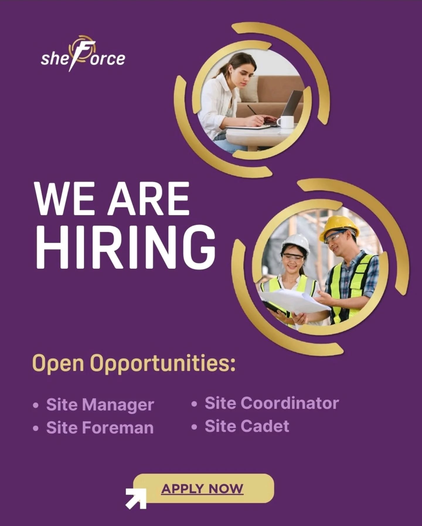 February is off to a powerful start at Sheforce 💜
We’re excited to announce 4 new permanent full‑time opportunities across South Australia - all offering long‑term career growth and immediate start.
We're Looking for:
👷🏻♀️ Site Cadets
👷♂️ Site Foremen
👷🏻♀️ Site Managers
👷♂️ Site Coordinators
If you’re ready to take the next step in your career, we’d love to hear from you!🫵🏼
APPLY HERE: https://www.sheforce.com.au/jobs-board 📝
#Coordinators #SiteManagers #Foremen #SouthAustraliaJobs #sheforcebuildingcareers