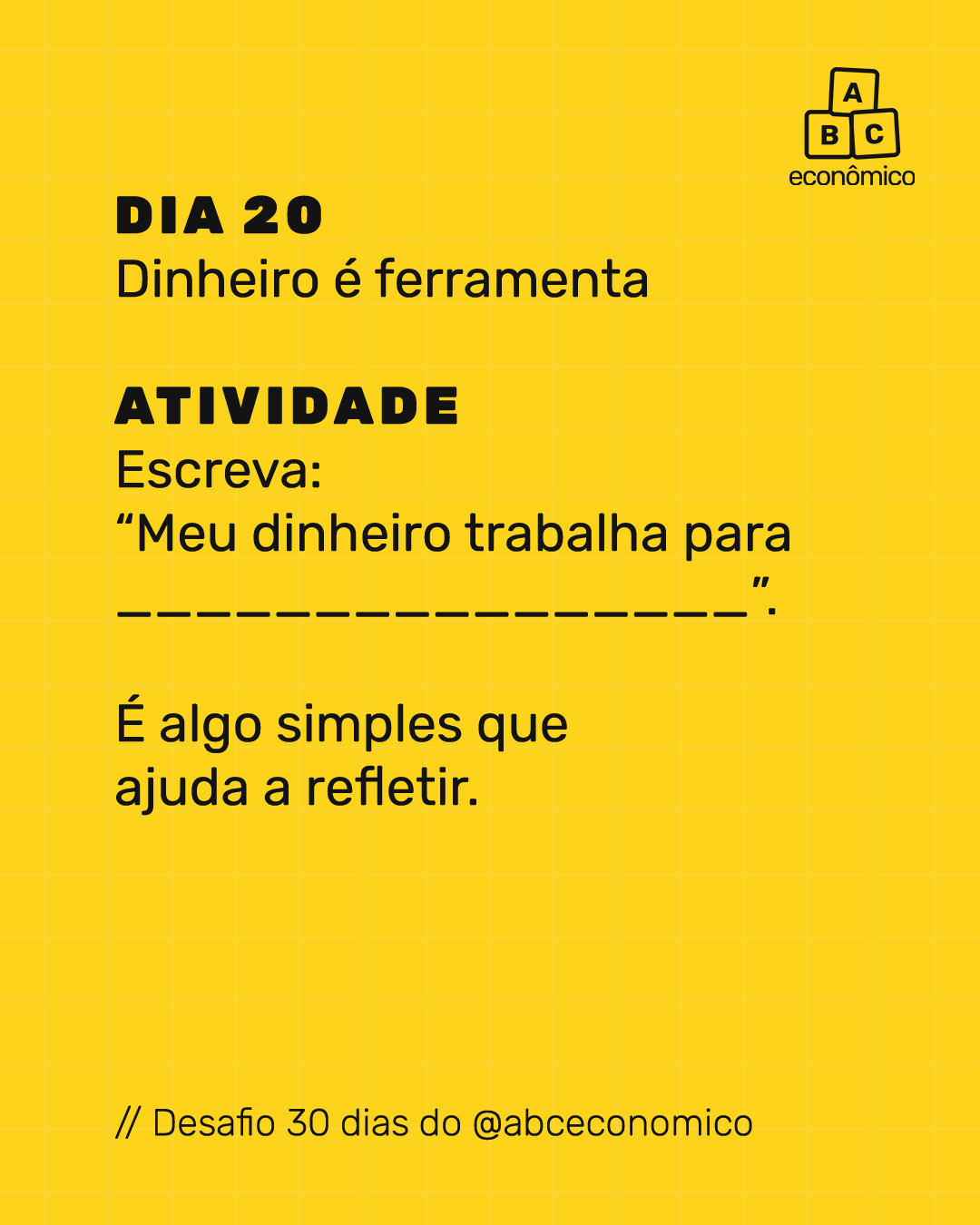 #abceconomico #educaçãofinanceira #dinheiro #economia #desafio30dias