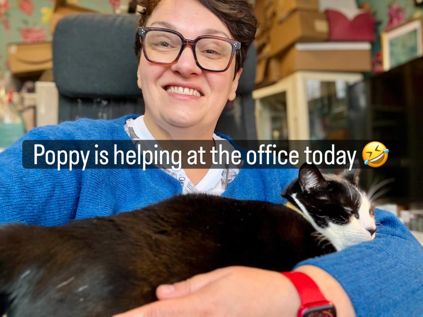 Much needed office help just arrived