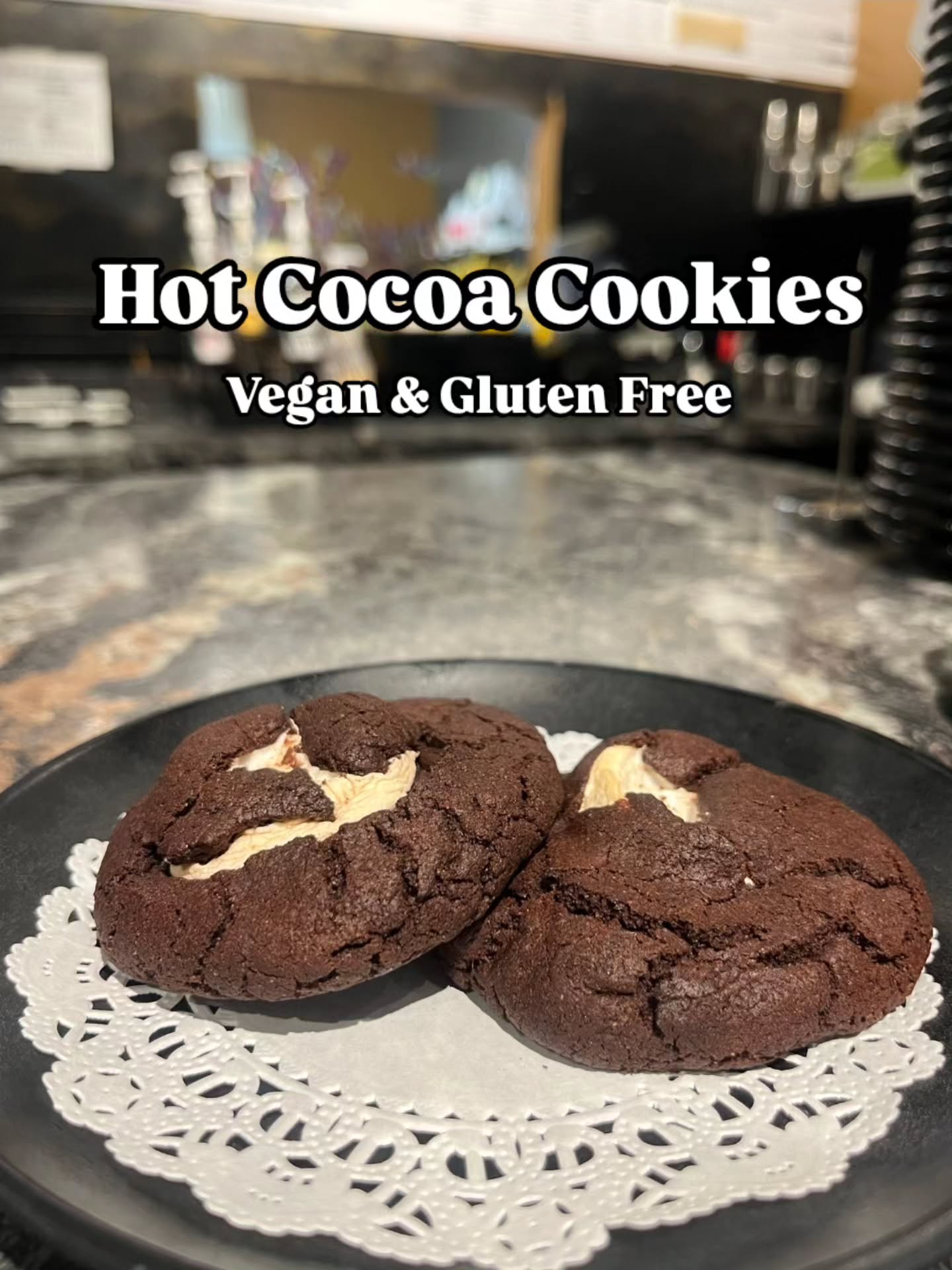 #nowherespecial Hot Cocoa cookies stuffed with marshmallow! Gluten Free, as always, and this one is vegan!
#gonowhere