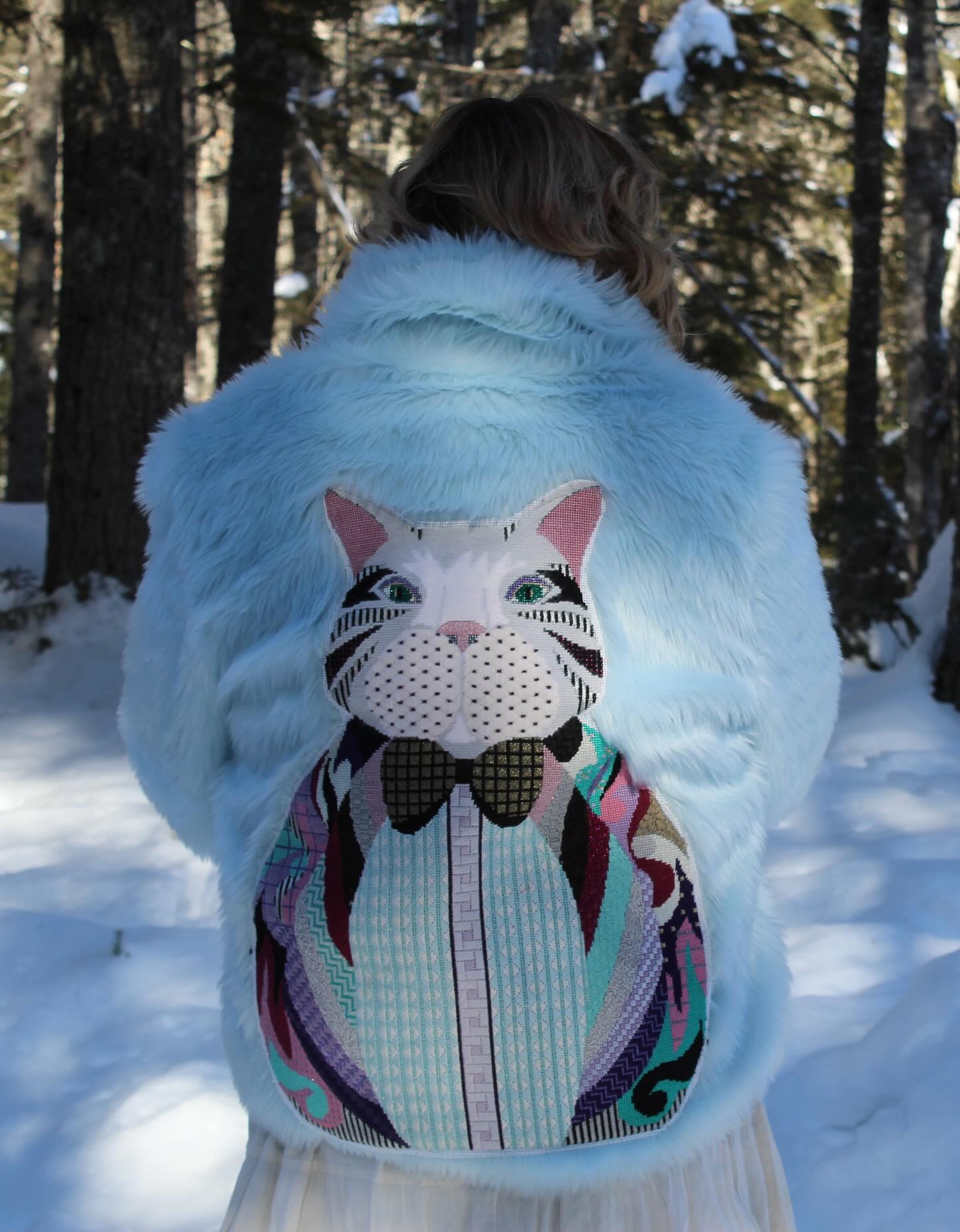 Feline Fine if I do so say so myself!
Faux Fur Feline Jacket is a such a fun blend of the classic and the funky. With a silk lining and a needlework cat. What could be better!?
Come shop in person this Valentine’s Day @ebbandflowfiberarts or check out our store online. 💕💕💕💕💕💕💕
#fauxfur #70svibes #funky #winterfashion #bluehillmaine