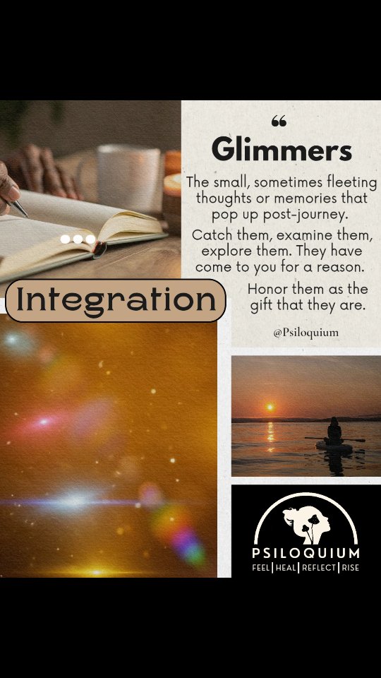 Integration: Seizing the "Glimmers" ✨️
Your journey continues long after your administration session has ended. Your increased neuroplasticity may generate forgotten memories or moments of clarity.
I call these "Glimmers." ✨️
They can be minor, fleeting. They come up at random moments. Part of the work of integration is to stay curious and pay attention to these moments. What is this Glimmer trying to tell you?
Glimmers are gifts, don't ignore them! It is all part of your journey. ❤️
What Glimmers have you had before? I would love to hear them!
#Psiloquium #psilocybintherapy #oregonpsilocybintherapy #psilocybin