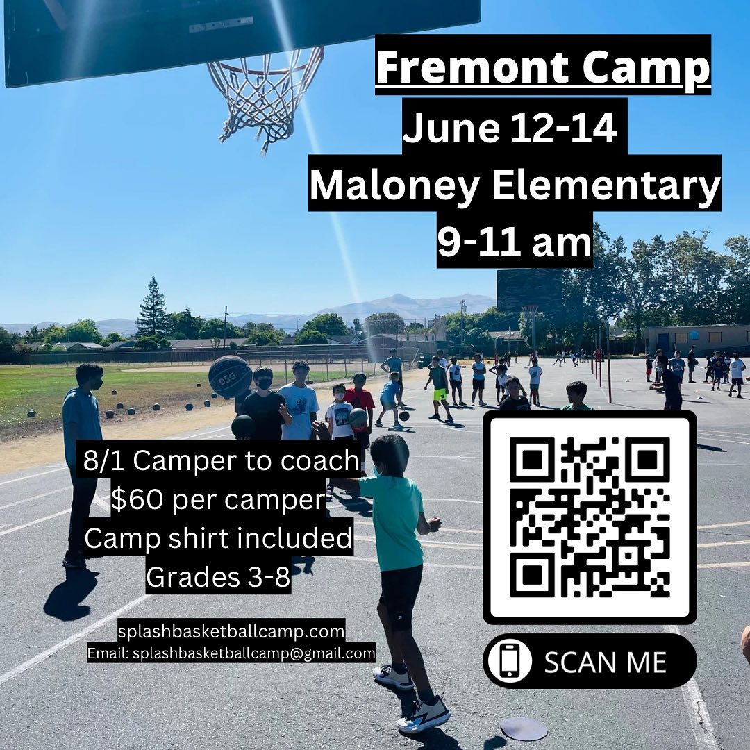 Fremont Basketball Camp at Maloney Elementary.
Use the google form below to sign up!
https://docs.google.com/forms/d/1Ph3bjWkfWH0WB6qdjs1xJXGMBG5QBl3SkOyC_avLA1I/viewform?edit_requested=true
#youthbasketball #basketballcamp #splashbasketballcamp