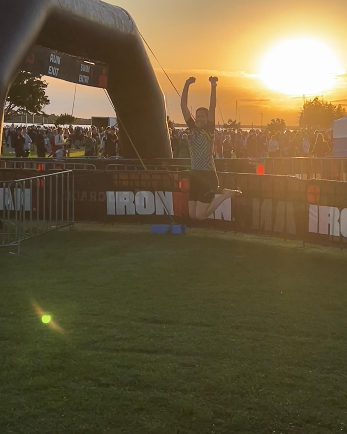 And we made it!! What a great day out! Thank you a million times over for the cheering right along the track! And a big thank you to all the volunteers. You guys make this thing happen!
Anyone know a good physio? We’re a bit sore now 😂 #portmac703 #ironman703 #swimbikerun