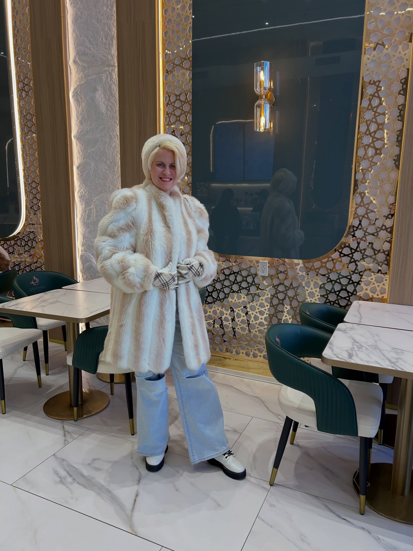 Fashion and design, my two passions meet in one when I get to dress up and gallivant around town with my two sweethearts, enjoying delectable beverages and delightful spaces! @qahwahpalace and @coffee.underground