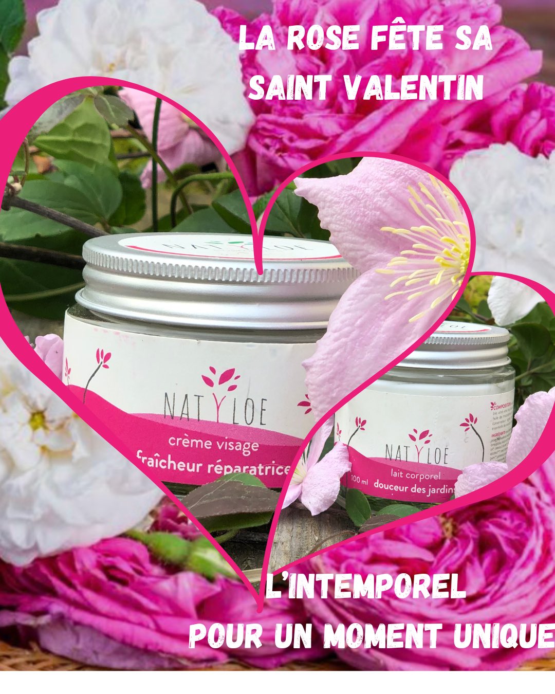 💖🌹 Saint-Valentin : Offrez plus qu’un cadeau… Offrez un moment de douceur 🌹💖
Cette année, célébrez l’amour avec notre coffret de cosmétiques naturels à la Rose de Damas ou au Géranium 🌿✨
🌸 Rose de Damas – symbole d’amour et de féminité, elle apaise, hydrate et illumine la peau tout en laissant un parfum délicat et envoûtant.
🌺 Géranium – équilibrant et tonifiant, il révèle l’éclat naturel de la peau avec une touche florale fraîche et raffinée.
💝 deux coffrets spéciaux pour :
✔Faire plaisir à votre moitié
✔Surprendre une personne chère
✔Ou simplement… vous chérir vous-même
🌿 Formules naturelles
💚 Respectueuses de la peau et de l’environnement
✨ Une véritable parenthèse bien-être à partager
Parce que l’amour commence aussi par prendre soin de soi…
Retrouvez les sur la boutique du site Natyloe Cosmetics, lien dans la bio
#SaintValentin #IdéeCadeau #CosmétiquesNaturels #RoseDeDamas #Géranium LoveYourself BeautéNaturelle 💕