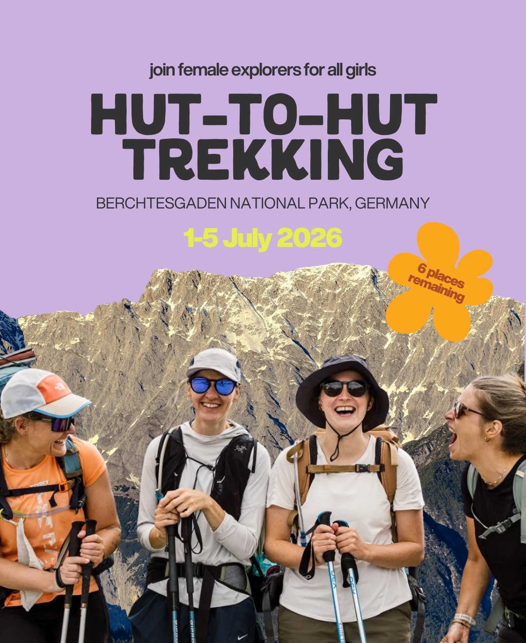 Join us on a 5 day Hut-to-Hut Trek through the insanely beautiful Berchtesgaden National Park this summer, 1-5 July🏔️
We’ve crafted the perfect balance of breathtaking trails, manageable daily distances, expert guiding, scenic huts, great food, and our usual fun vibe that will make you feel right at home 💫
If you’ve never done a hut-to-hut or multi day alpine trek this is great place to start. Only 6 places remaining. Comment MOUNTAIN below and we’ll send you all the info straight to your DMs 📥
#Berchtesgaden #Konigsee #WomenWhoHike #GermanAlps #FemaleExplorersUK adventuretogether