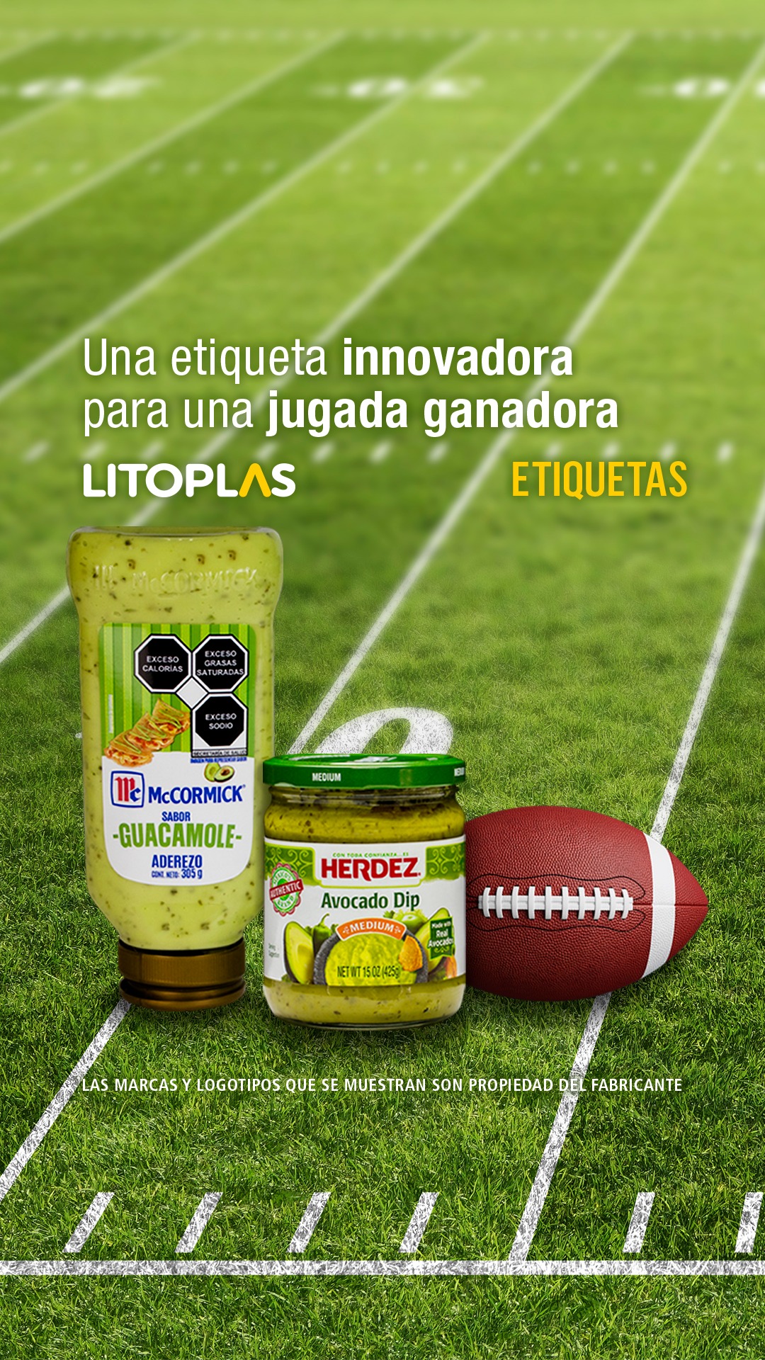 Estrategia ganadora 🥑 Para el domingo más esperado del deporte, vestimos la innovación de Herdez y McCormick. Etiquetas de alta gama que aseguran el Touchdown visual de su Aderezo Guacamole y Avocado Dip. 🏆
🔗 Link en bio.
#Litoplas #ImpresiónDeAltaGama #EstrategiaDeMarca #McCormick #Herdez
