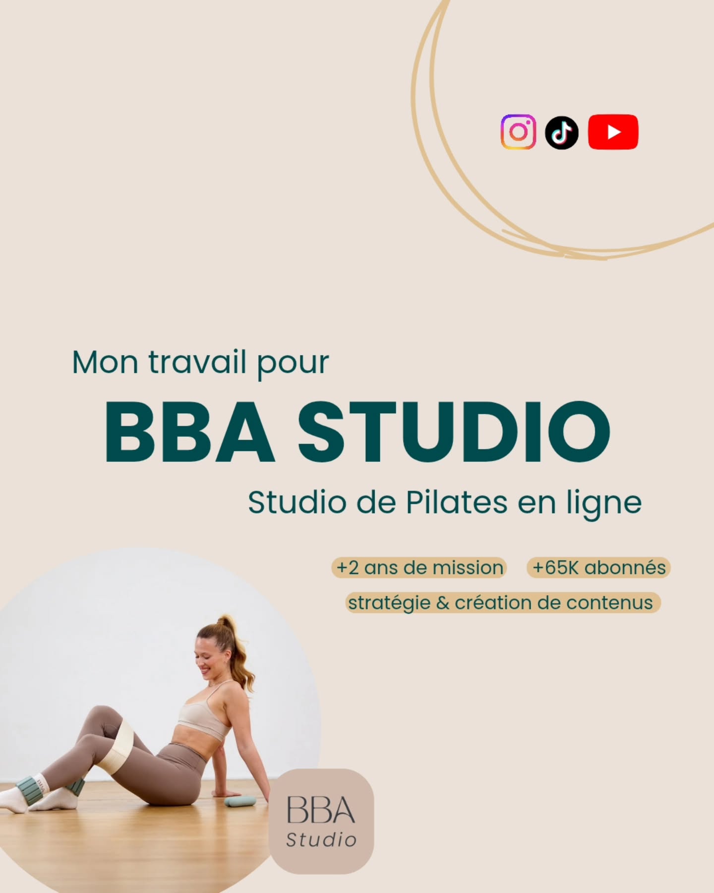C'est la mission à laquelle j’ai eu le plus de mal à dire au revoir.
Accompagner BBA Studio, fondé par Anouk Hamel, c’était bien plus qu’une mission Social Media.
J’ai rejoint le projet au tout début de sa structuration, alors que nous n’étions que trois. Deux ans plus tard, BBA est devenu un studio de référence, avec +65K abonnées sur Instagram et +7000 membres actives.
J’ai participé à :
🧭 22 lancements de programmes
🎨 Le rebranding et la nouvelle app
🧘♀️ La création de BBA Wellness, marque de matériel
📱 La stratégie TikTok
Avec toujours la même ligne directrice : parler du corps des femmes avec bienveillance, célébrer le mouvement sans culpabilité, et créer du contenu qui fait du bien.
Une mission que j’ai adoré mener et dont je garde un superbe souvenir ! (Anouk, Fanny, l'équipe, merci 🫶)