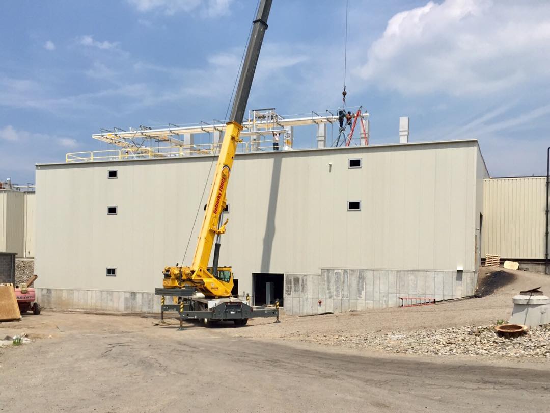 We installed our industrial 7 inch gutters on this large building project.