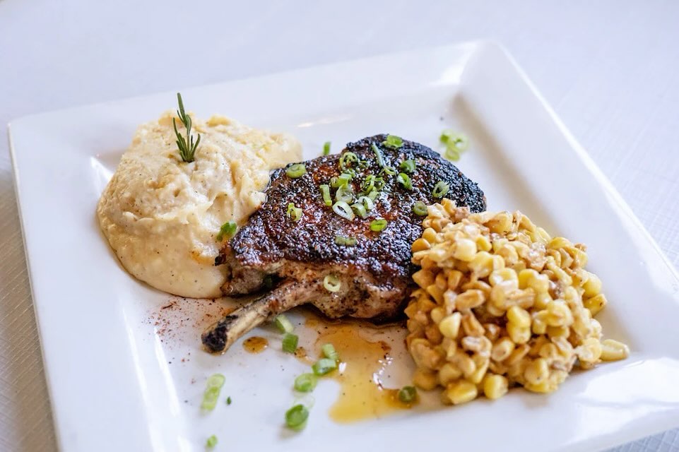 This isn’t your typical pork chop. Ours is incredibly flavorful and super tender, serving up a heavenly dining experience.