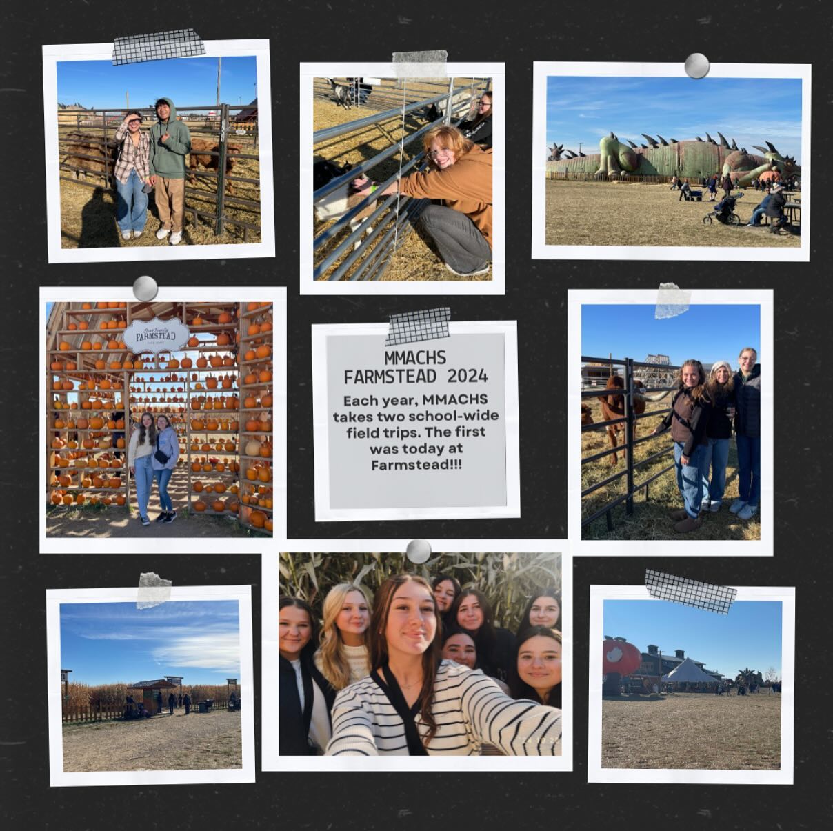 Friday was the first school-wide field trip of the year, as all students spent the day enjoying the corn maze, hay rides, pumpkin patch, and food at the Farmstead.