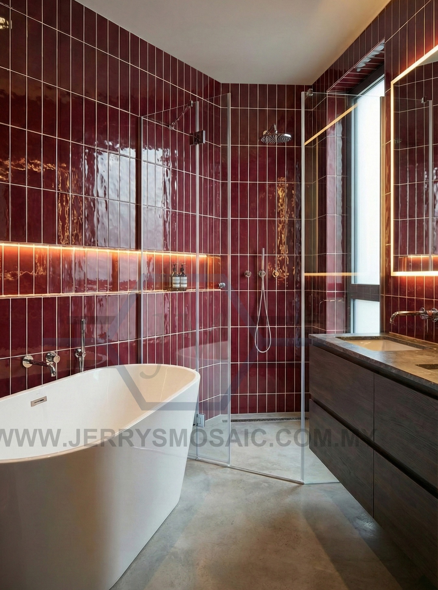 Meet our Subway Handmade Maroon Red! Featuring 75x300mm, handcrafted beauty with a bold, timeless edge. Small tile, big impact. 🔥
Whatsapp us: 016-302 2033
Whatsapp us: 016-302 2033
