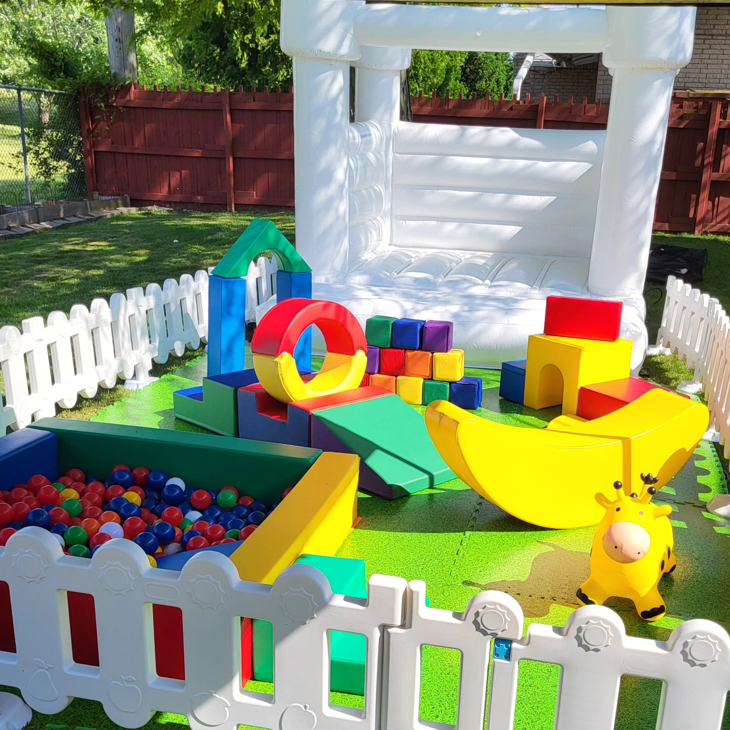 First time the Mighty Tiny Explorer went out last weekend! This set up is perfect if most of your little attendees are crawlers! Smaller peices of soft play, larger play area, and for those a little bigger... a bounce house!
Preparing for a busy next couple weeks with parties!
Make sure if you are interested in having us out this summer, you put your request in asap and if you have booking documents sent out that you pay the deposit within 2 days to hold your spot! We will be cutting off booking soon for the summer to spend extra time with our family, so if you are interested get those requests in now!