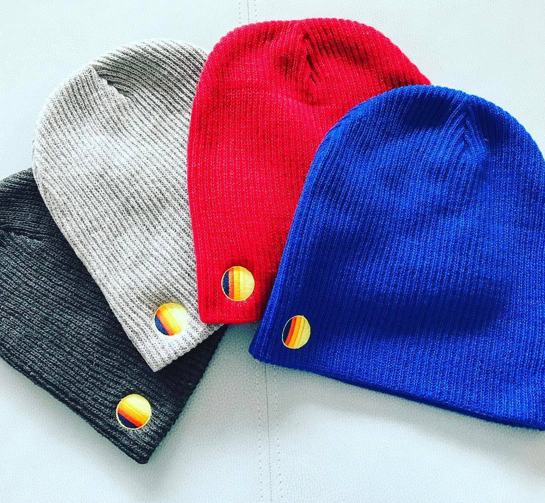 Slouch beanies are back in stock! Stay warm and embrace the sun. Shop link in profile. #onesqmile #hermosabeach #manhattanbeach #redondobeach #caliliving