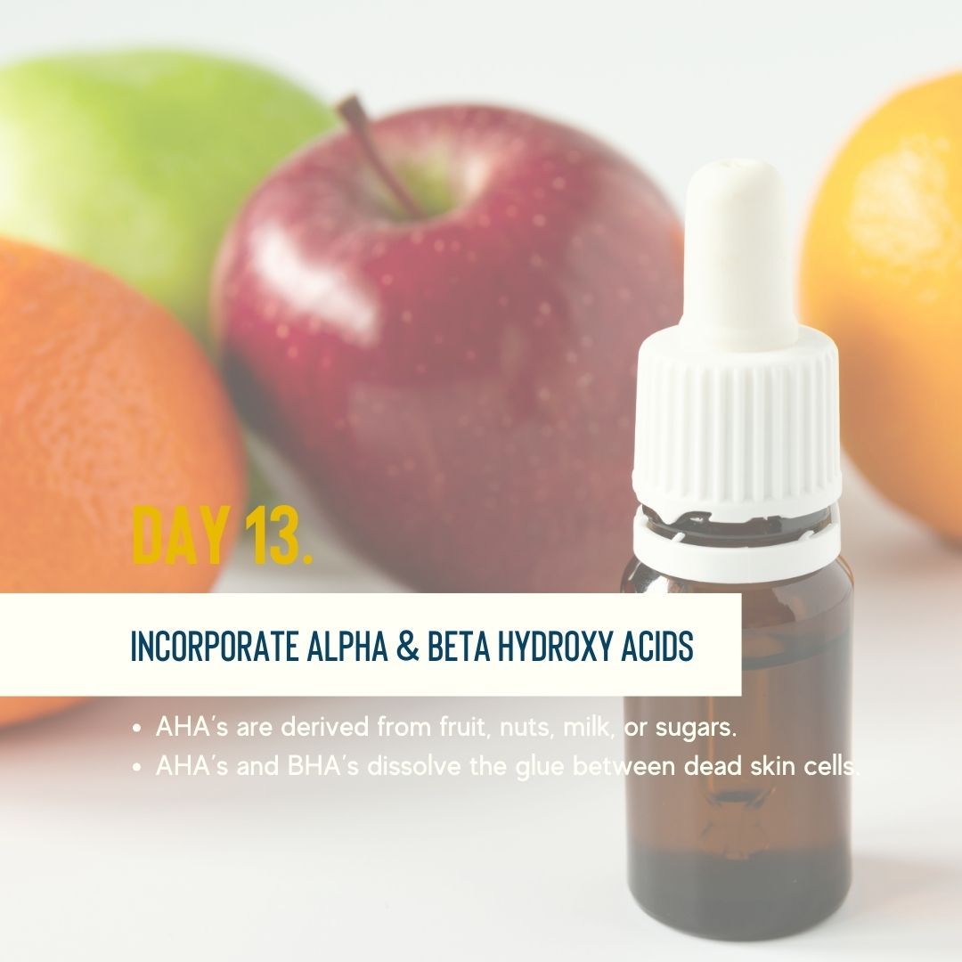 Alpha hydroxy acids are naturally occurring acids derived from fruit, nuts, milk, or sugars.
They help dissolve the “glue” that holds dead skin cells together helping to speed up the cell turnover process to reveal brighter and smoother skin.
In addition to helping exfoliate the skin, AHA’s can help target and improve certain skin conditions. Lactic acid, derived from milk proteins, helps increase natural moisturizers and lipids within the skin. Mandelic acid, derived from bitter almonds, helps improve skin tone and is a staple when targeting oily skin and acne.
Beta hydroxy acids work similarly to AHA’s in dissolving the glue between dead skin cells. Salicylic acid is the most common BHA that goes into the pores to help unclog them. It also has antibacterial and anti-inflammatory properties so it works well for treating oily and acne-prone skin as well.
#loveyourskinchallenge #alphahydroxyacids #lacticacid #mandelicacid #salicylicacid #chemicalexfoliation #acneexpert #nycacnespecialist #nycesthetician #brooklynesthetician #blackesthetician