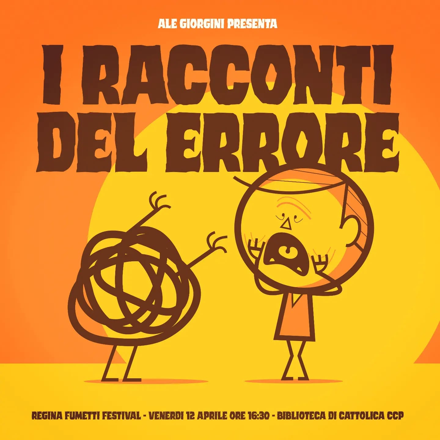 Domani saremo a Cattolica al @reginafumettifestival
Ale a disegnare, Silvia a filmare 😊
Ci vediamo alle ore:
▪️16:30 alla Biblioteca Centro Culturale Polivalente per il talk chiamato "I racconti del errore" in cui Ale racconterà la sua esperienza come illustratore e designer
▪️22:00 al concerto dei @treallegri disegnato da @alegiorgini
Mi raccomando, non siate timidi e salutateci 👋🏻 che non mordiamo - anzi, ci dicono di solito anche che siamo simpatici 😅