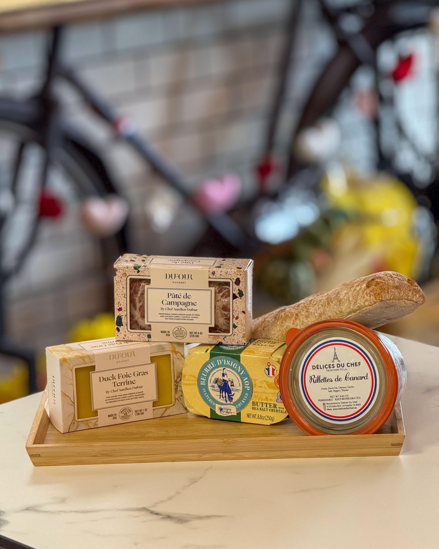 A French apéro starts with the good stuff.
Foie gras terrine, pâté de campagne, duck rillettes, and Isigny butter the kind you never forget.
Want a little French picnic box made just for you? Tell us what you love and we’ll make it happen.
#DelicesDuChef #BonjourTorrance
#TorranceEats #SouthBayEats #SouthBayLA
#LosAngelesEats #LAFoodies
#FrenchRestaurant #FrenchBistro
#FrenchApero #AperoTime #AperoAtHome
#FrenchCuisine #FrenchFoodLovers
#CharcuterieBoard #CheeseAndCharcuterie
#FoieGras #DuckRillettes #GourmetAtHome